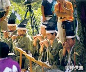新羅三郎義光吹笙の石イメージ