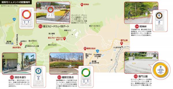 東京2020大会　開催記念モニュメント　マップ