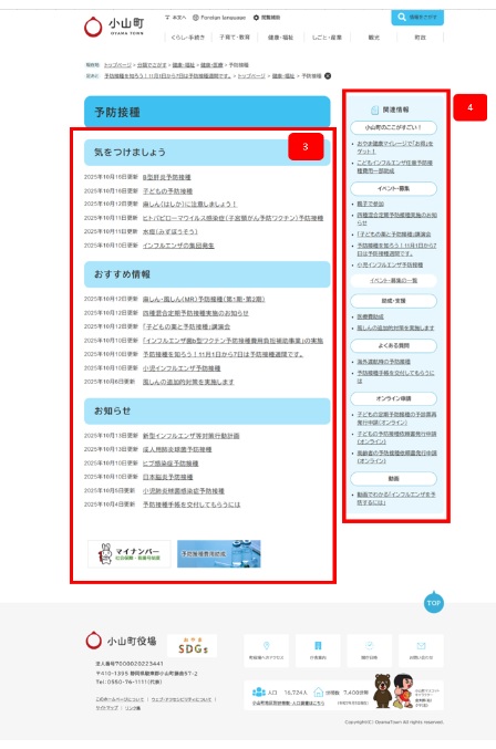 小分類のページ