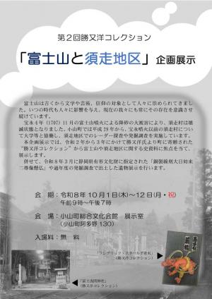 第2回勝又洋コレクション「富士山と須走」チラシ
